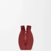 Bolso de mano Flamenco mediano en piel de becerro napa