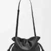 Bolso de mano Flamenco mediano en piel de becerro napa
