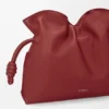 Bolso de mano Flamenco mediano en piel de becerro napa