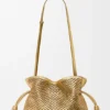 Bolso de mano Flamenco mediano en piel de cordero laminada