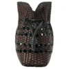 Bolso de mano Flamenco mediano «Negro-marrón» a411Fc1Xdn-1103