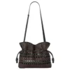 Bolso de mano Flamenco mediano «Negro-marrón» a411Fc1Xdn-1103