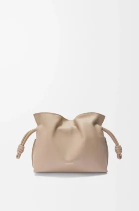 Bolso de mano «Flamenco» mini en piel de becerro napa