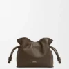 Bolso de mano «Flamenco» mini en piel de becerro napa
