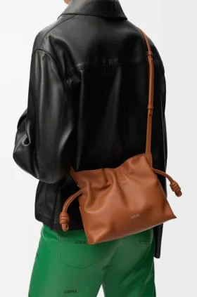 Bolso de mano «Flamenco» mini en piel de becerro napa