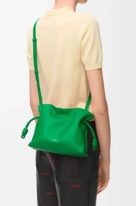 Bolso de mano «Flamenco» mini en piel de becerro napa