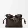 Bolso de mano Panta Medium Flamenco en piel de becerro brillante