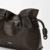 Bolso de mano Panta Medium Flamenco en piel de becerro brillante