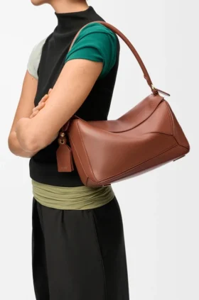 Bolso «Featherlight Puzzle» mediano en piel de cordero napa