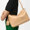 Bolso «Featherlight Puzzle» mediano en piel de cordero napa