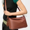 Bolso «Featherlight Puzzle» mediano en piel de cordero napa