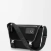 Bolso Flex Messenger mediano en lona y ante