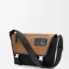 Bolso Flex Messenger mediano en lona y ante