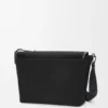 Bolso Flex Messenger mediano en lona y ante