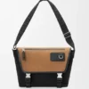 Bolso Flex Messenger mediano en lona y ante