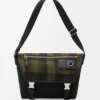 Bolso Flex Messenger mediano en lona y ante cepillado