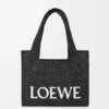 Bolso Font Tote Loewe mediano de rafia