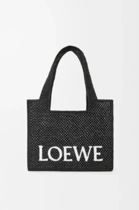Bolso Font Tote Loewe mediano de rafia
