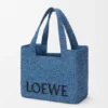 Bolso Font Tote Loewe mediano de rafia