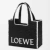 Bolso grande «Loewe Font Tote» de rafia