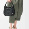 Bolso hobo «Diamond» de piel de becerro