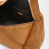 Bolso hobo «Loop» grande en piel de becerro de ante