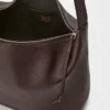 Bolso Hobo Loop grande en piel de becerro granulada y flexible
