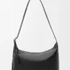 Bolso Hobo Loop grande en piel de becerro granulada y flexible