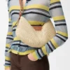 Bolso Loewe Swing mediano de rafia y piel de becerro