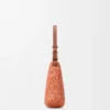 Bolso Loewe Swing mediano de rafia y piel de becerro