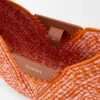 Bolso Loewe Swing mediano de rafia y piel de becerro
