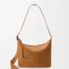 Bolso Loop Hobo mediano en piel de becerro ante
