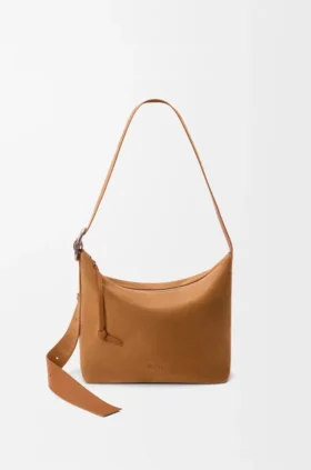 Bolso Loop Hobo mediano en piel de becerro ante
