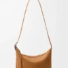 Bolso Loop Hobo mediano en piel de becerro ante
