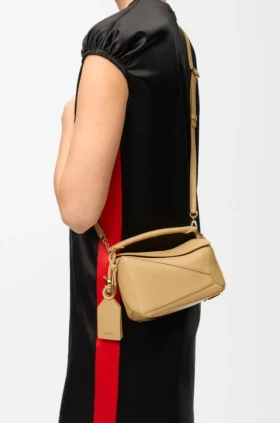 Bolso Mini Featherlight Puzzle de piel de cordero napa