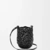 Bolso Nest Basket pequeño en piel de becerro