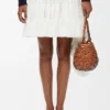 Bolso Nest Basket pequeño en piel de becerro