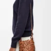 Bolso Nest Basket pequeño en piel de becerro