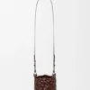 Bolso Nest Basket pequeño en piel de becerro