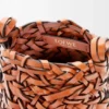 Bolso Nest Basket pequeño en piel de becerro