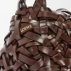 Bolso Nest Basket pequeño en piel de becerro