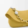 Bolso Ola mediano en piel de becerro lisa