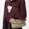 Bolso Ola mediano en piel de becerro lisa