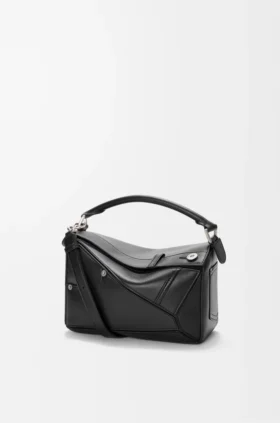 Bolso pequeño Panta Puzzle de piel de becerro brillante