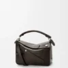 Bolso pequeño Panta Puzzle de piel de becerro brillante