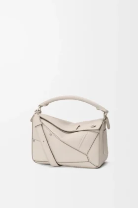 Bolso pequeño Panta Puzzle de piel de becerro brillante