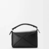 Bolso pequeño Panta Puzzle de piel de becerro brillante