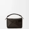 Bolso pequeño Panta Puzzle de piel de becerro brillante