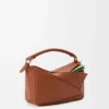 Bolso pequeño «Puzzle» en capas de piel de becerro clásica