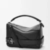 Bolso Puzzle Biker grande en piel de becerro brillante